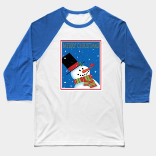 Snowman and Cardinal Baseball T-Shirt